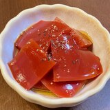 【オリーブオイルで食べる‼】トマト寒天